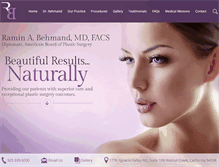 Tablet Screenshot of drbehmand.com